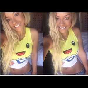 Togepi Pokémon crop top